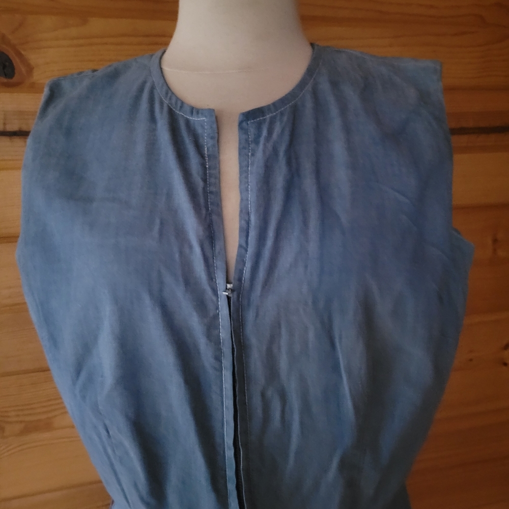 Vintage Style-Aire Chambray Dress - Picture 3 of 6